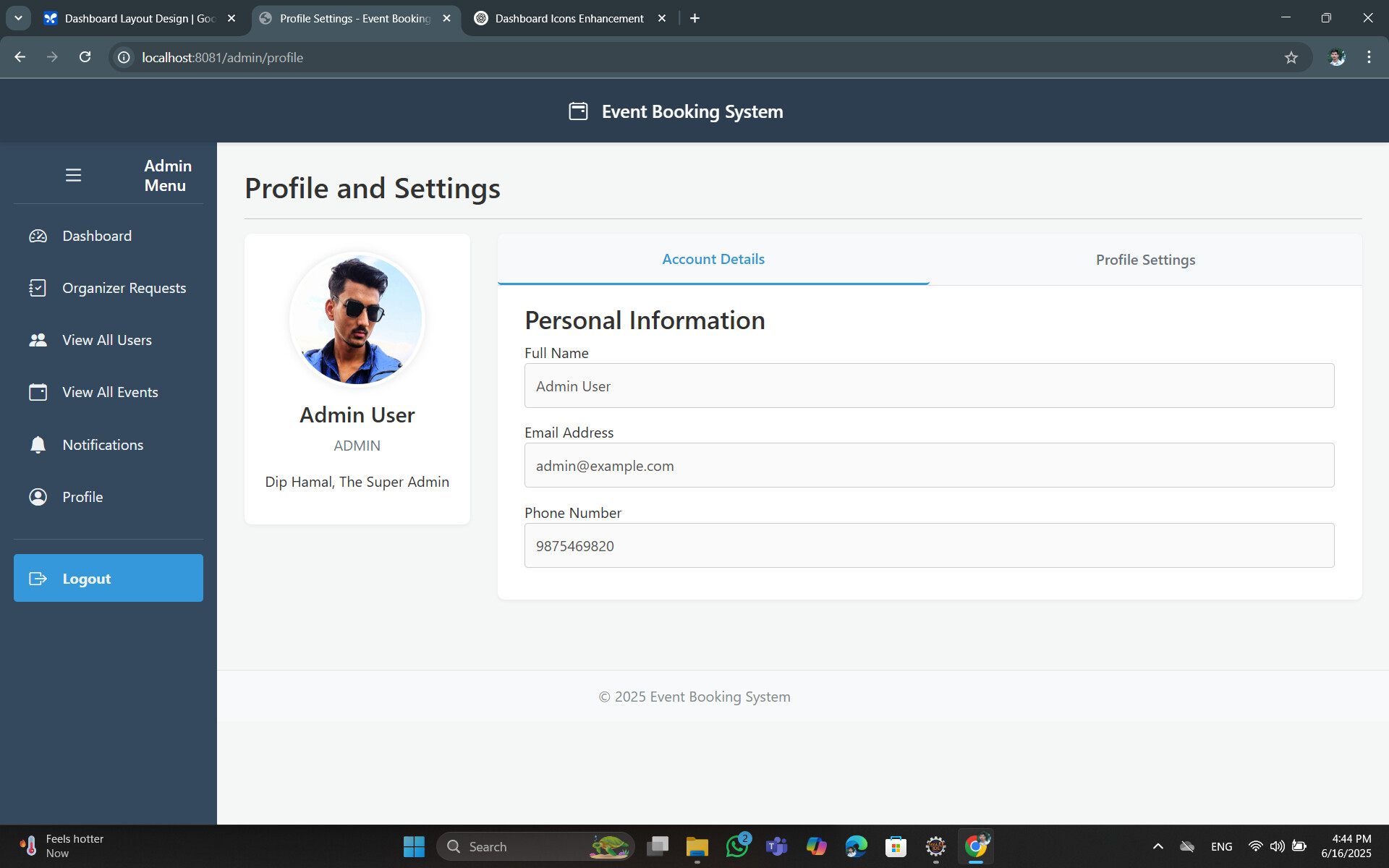 Event Booking System